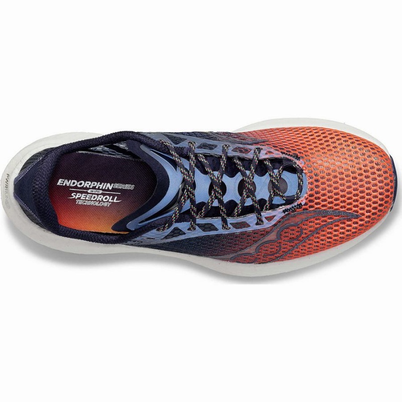 Women's Saucony VIZIPRO Endorphin Pro 3 Running Shoes Orange / Navy | Australia S29768-Q34