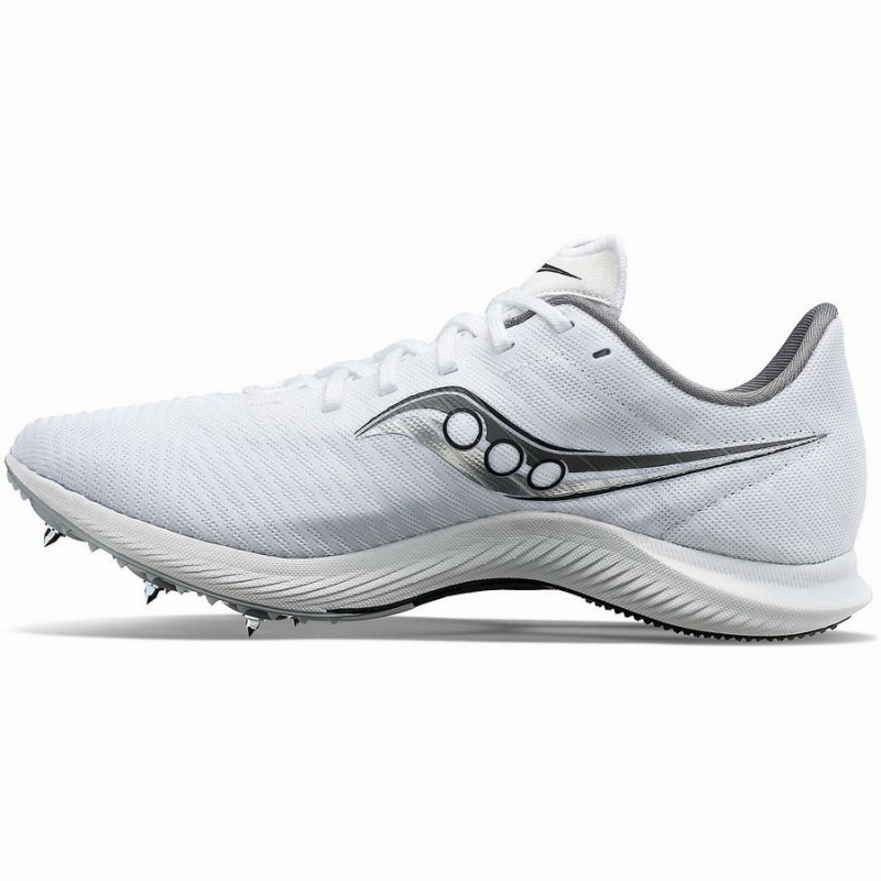 Women's Saucony Velocity MP Track Spikes White / Silver | Australia S38970-U40